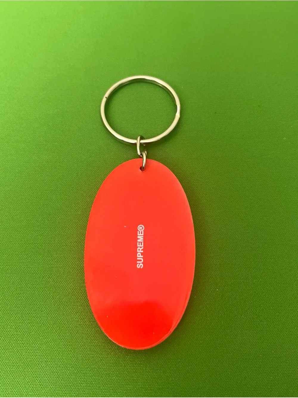 supreme 666' Red & Blue Silicone Keychain
